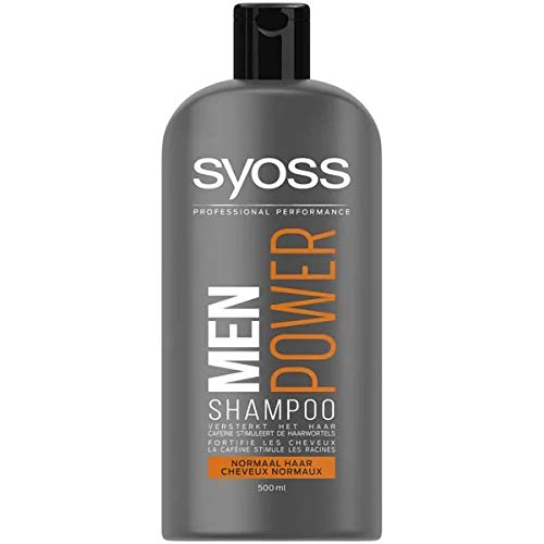 3 x Syoss Men Power Shampoo Cabello normal cada cada 500 ml