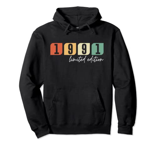 30 Años Cumpleaños Hombre Mujer Regalo Deco Divertido 1991 Sudadera con Capucha