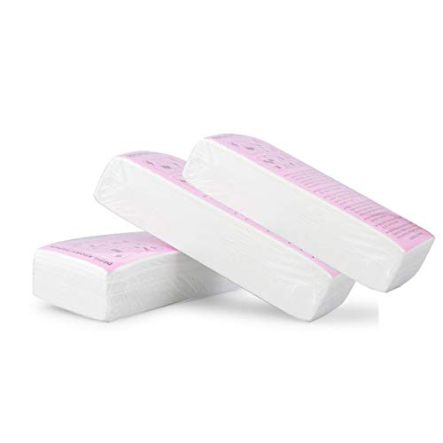 300 Piezas de Tiras Depilatorias,Papel Depilatorio,Depilación Herramienta de Belleza Blanco,Papel Depilatorio,Pierna Brazo Armpit Depilación Depilatorio No Tejido Depiladora Papel Encerado