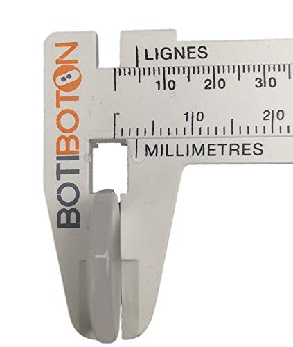 50 Botones Blancos de Nacar - 18 mm - Fabricados y Enviados desde España (SIN reborde)