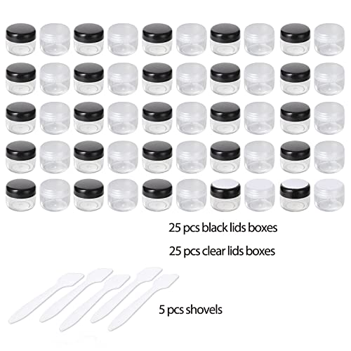 50PCS Contenedor de Cosmeticos Envase Cosmético Envase Crema Botes de Cosmeticos Tarros de Cosmeticos Recipientes Cosméticos Envase Cosmético Vacío para Almacenar Crema Cosmética5g