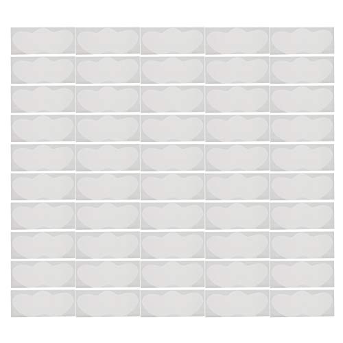 50pcs Mascarilla para la nariz, Eliminación de puntos negros Tiras de poros Herramientas de limpieza profunda Mascarillas para pelar la nariz Blanco