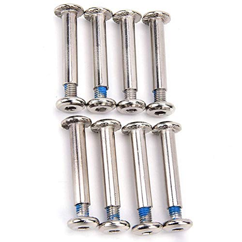 8pcs / Juego Tuerca Redondo Cabeza Tornillo Zapato Accesorios en Línea Rueda Patines Rueda Set de Tornillos para Adultos Swing Patines en Línea - 36mm