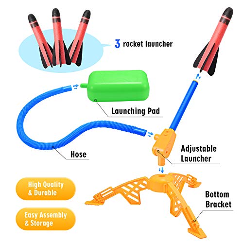 Abestoy Juguetes Niños 2 3 4 5 6 7 8 9 10 Años, Cohete Juguete para Niñas de 3-12 Años Regalos de Cumpleanos Niños 3 4 5 6 Años Cohete Regalos para Amigas Niño 2-10 Años Juegos Al Aire Libre