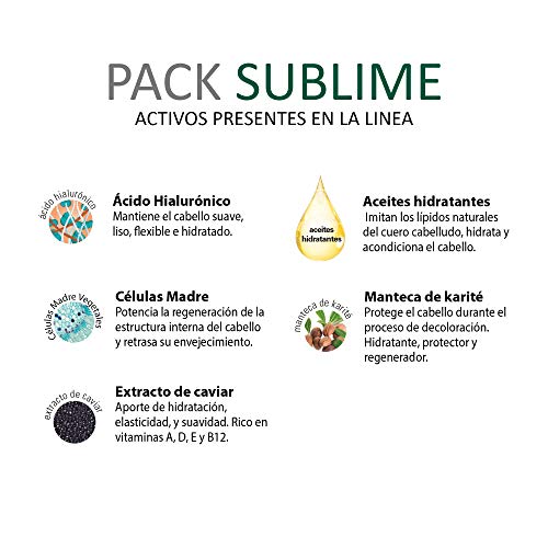 abril et nature - Pack Regalo Tratamiento Reparador Pelo SUBLIME - Incluye Mascarilla Pelo, Sérum Pelo y Champú Pelo Teñido de Regalo -Tratamiento profesional para cabellos teñidos y cabellos gruesos