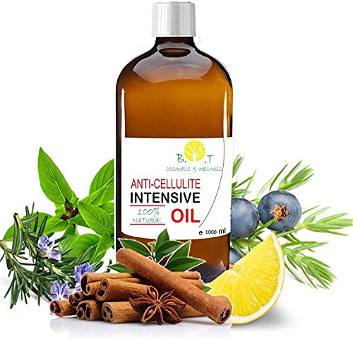 Aceite anticelulítico (1000 ml) Triple acción: drenante, quemagrasas y reafirmante. Maderoterapia Con aceites esenciales. Penetra 6 veces mejor que una crema anti celulitis