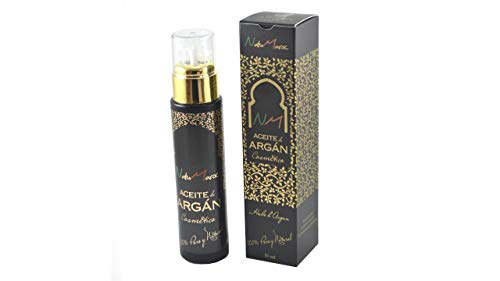 Aceite de Argán Puro y Natural 50ml NatuMaroc - Prensado en Frío - Cuidado de la Piel, Cabello y Uñas – Hidratante, Antiarrugas y Antioxidante - Cosmética Natural - Repara Cabello Dañado