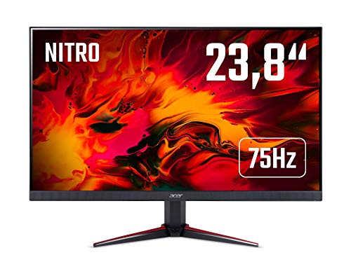 Acer Monitor Nitro VG240Ybmiix 60cm 23.8" W, 16:9 FHD ZeroFrame FreeSync 1ms(MPRT) 250nits IPS LED VGA 2xHDMI MM Audio in/out EURO/UK EMEA MPRII Black Acer EcoDisplay