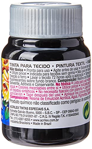 Acrilex - Pintura para Tela (37 ml, Mate)