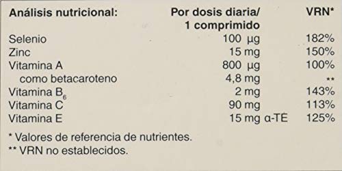 Active Complex Complemento Alimenticio Selenio y Zinc - 60 Comprimidos