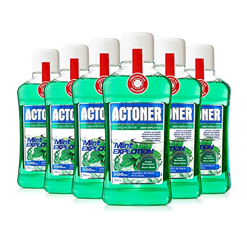 Actoner Enjuague Bucal Mint Explotion Pack 6 unidades x 500 ml