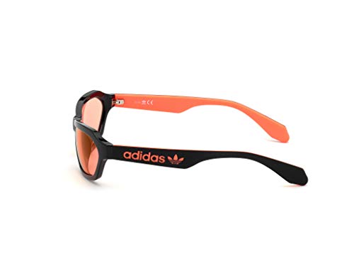 adidas OR0021 Gafas, Shiny Black/Bordeaux Mirror, 58 Unisex Adulto