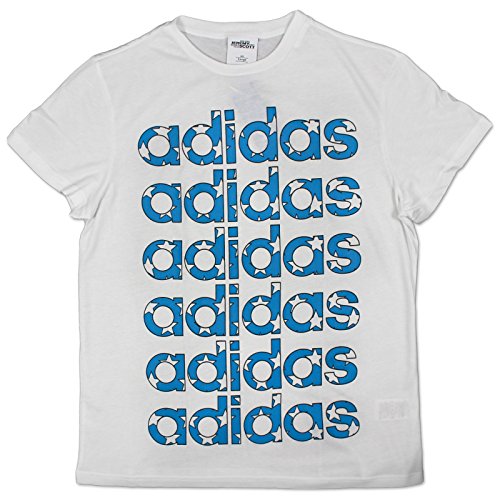 adidas Original by Jeremy Scott Flag Tee Stars X30176 - Camiseta Blanco L