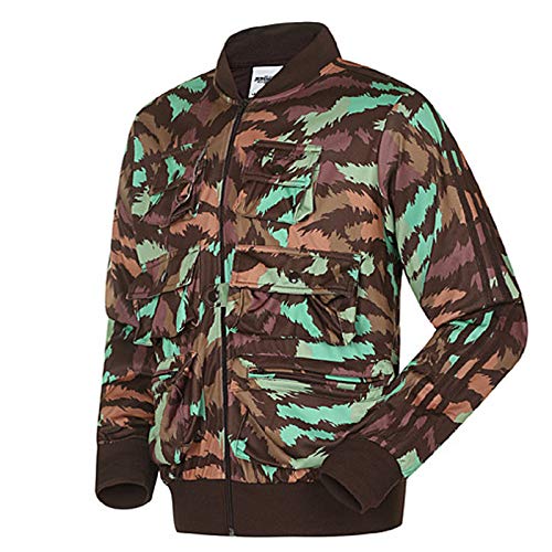 adidas Originals Jeremy Scott - Chaqueta de pescador para hombre Verde camouflage S