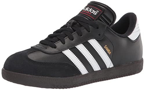 adidas Samba Classic Soccer Shoe, Black/White, 8 M US Little Kid