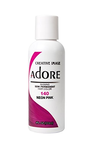 Adore Color de cabello semipermanente brillante, 140 rosa neón