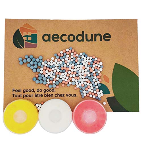 Aecodune Recarga de alcachofa ducha antical con vitamina C - filtros de agua y cloro - relajación en casa - bolas de iones negativos - Esencias Naturales - jazmín rosa limón