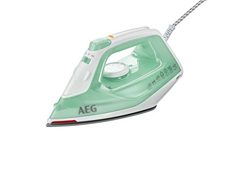 AEG DB 1720 Plancha, Base de Acero, Blanco/Turquesa