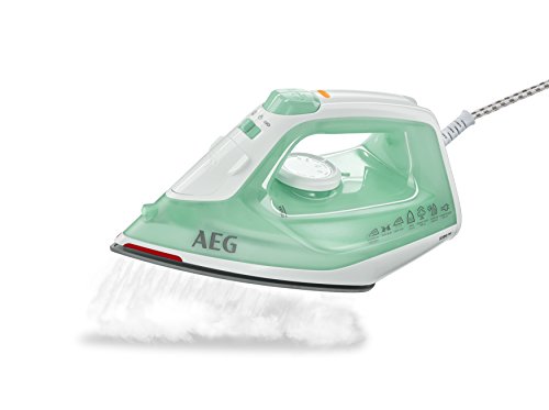 AEG DB 1720 Plancha, Base de Acero, Blanco/Turquesa