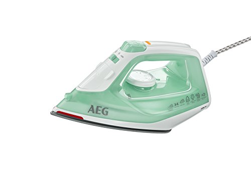 AEG DB 1720 Plancha, Base de Acero, Blanco/Turquesa