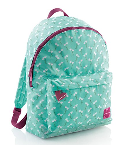 Agatha Ruiz de la Prada 16858 - Mochila Grande, Tulipanes, color Azul, 42 cm