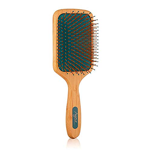 Agave Natural Bamboo Paddle Brush - Cepillo profesional de madera de bambú natural