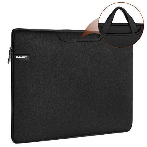 AGPTEK 17 Pulgadas Funda Protectora de ordenador portátil, Funda para computadora portátil, Bolsa de mano para computadora portátil para Tableta iPad Tab y laptops, notebooks, MacBook Air (Negro)