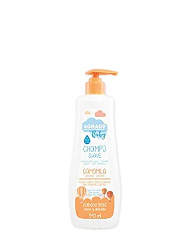 AGRADO Champú Camomila Para Bebé Suave, Sin Lagrimas, Antirritación - Baby, Naranja, Delicado, 590 Mililitros