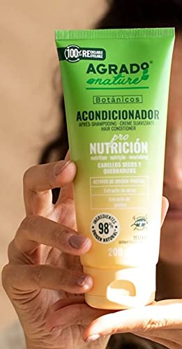 Agrado Cosmética Natural Ingredientes Naturales Vegano Botánicos (Acondicionador)