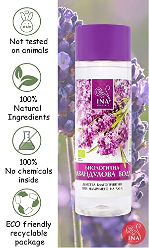 Agua de lavanda Bio contra el acné y las manchas, producto natural, 100% bio, orgánico, 200 ml