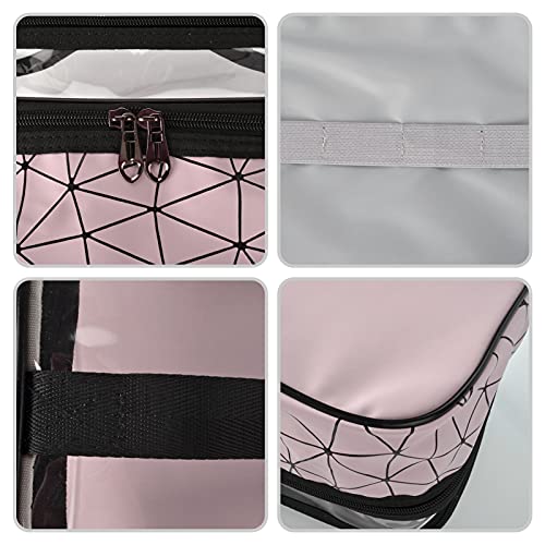 AIBAOBAO Neceser de Viaje para Maquillaje, Bolsa de Maquillaje de Viaje Portátil Neceser con Cremallera, Impermeable Doble Capa Estuche Organizador de Artículos de Tocador para Mujer y Niñas