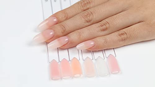 AIMEILI 2 en 1 Base Coat y Builder Gel Nail Extensión Esmaltes Semipermanentes de Uñas Gel Construcción Uñas Consejos Para Uñas Rápida Molde Finger UV LED Building Base Set 6 X 10ml - Set 36