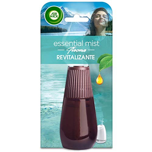 Air Wick Essential Mist - Recambio de ambientador difusor, esencia para casa con aroma Revitalizante