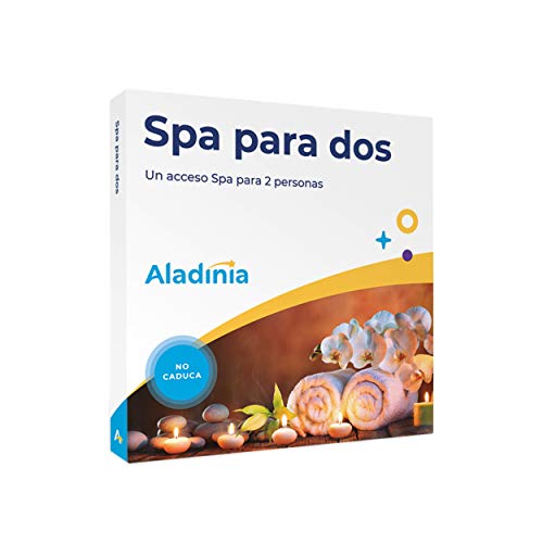 ALADINIA SPA para Dos. Pack de experiencias Originales para Regalar. Cofre de Relax, Regalo Ideal para Parejas o Mujeres. No caduca, Cambios de Experiencia Gratis y sin limites