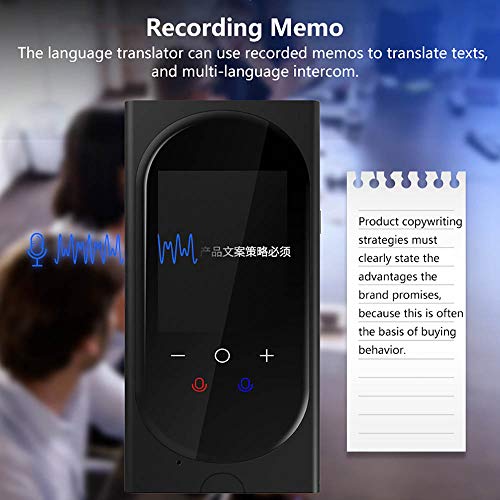ALCST&CX Dispositivo Traductor de Lenguaje Inteligente, 106 Idiomas Dos Vías en Tiempo Real WiFi/Hot Spot Traductor Instantánea, Dispositivo traductor de Idiomas Fotografías Traducción