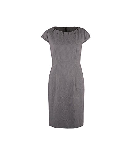 Alexandra Icona stc-nf45pg-06 Shift vestido, Plain, 77% poliéster/21% viscosa/2% elastano, tamaño 6, color gris