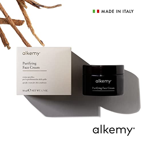 ALKEMY Crema Antiacné e Imperfecciones – Cosmética Natural – Tratamiento Acné Dermatológicamente Testado – Fuerte acción Calmante con efecto Purificante – PURIFYNG FACE CREAM