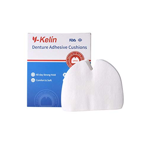 Almohadillas adhesivas para dentaduras superiores Y-Kelin, almohadillas superiores 30 (2 Paquetes)