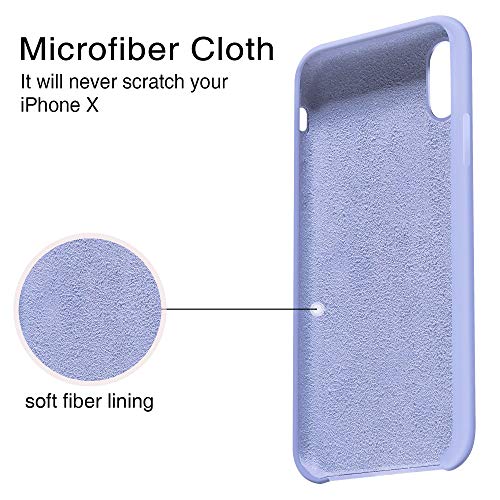 Alsoar Compatible para Funda iPhone 11 2019 (6.1 Inch) Ultra Suave Líquido de Silicona Gel Carcasa Slim con Forro de Gamuza de Microfibra Cojín Cover Bumper Protección Case (Azul Cielo)