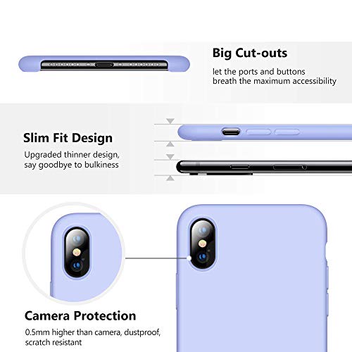 Alsoar Compatible para Funda iPhone 11 Pro MAX 2019 (6.5 Inch) Ultra Suave Líquido de Silicona Gel Carcasa Slim con Forro de Gamuza de Microfibra Cojín Cover Bumper Protección Case (Azul Cielo)