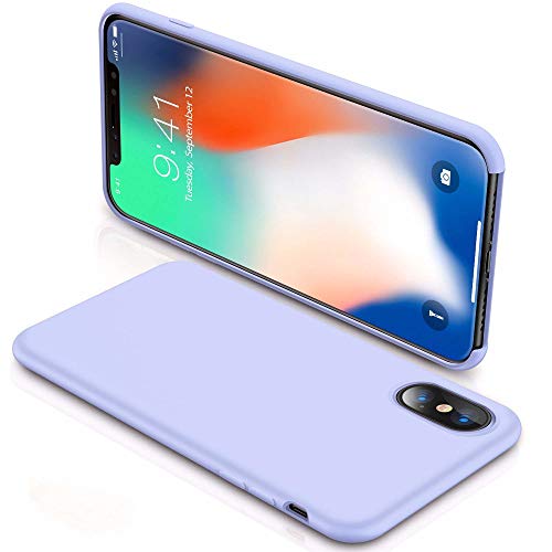 Alsoar Compatible para Funda iPhone 11 Pro MAX 2019 (6.5 Inch) Ultra Suave Líquido de Silicona Gel Carcasa Slim con Forro de Gamuza de Microfibra Cojín Cover Bumper Protección Case (Azul Cielo)