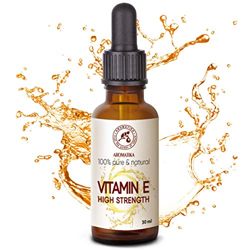 Alta Resistencia Pura Vitamina E - Concentrado Vitamina E gotas 30 ml - Tocoferol - Natural - Antiedad Vitamina E - Vitamina E para Vitamina E Aceite - para Cara - Piel - Cabello - Uñas