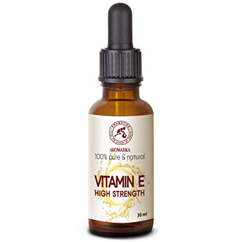 Alta Resistencia Pura Vitamina E - Concentrado Vitamina E gotas 30 ml - Tocoferol - Natural - Antiedad Vitamina E - Vitamina E para Vitamina E Aceite - para Cara - Piel - Cabello - Uñas