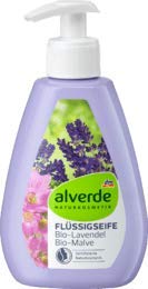 alverde Natural cosmético líquido jabón Lavanda malva, 1 x 300 ml