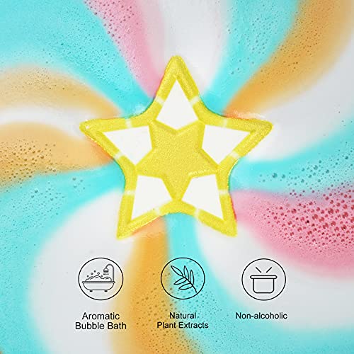 Amazon Brand - Umi Bomba de Baño con Juego de Velas Perfumadas, Limpia e Hidrata la Piel, muy Adecuada Para Baños de Burbujas y SPA, Juego de 5 Piezas, Idea de Regalo Perfecta