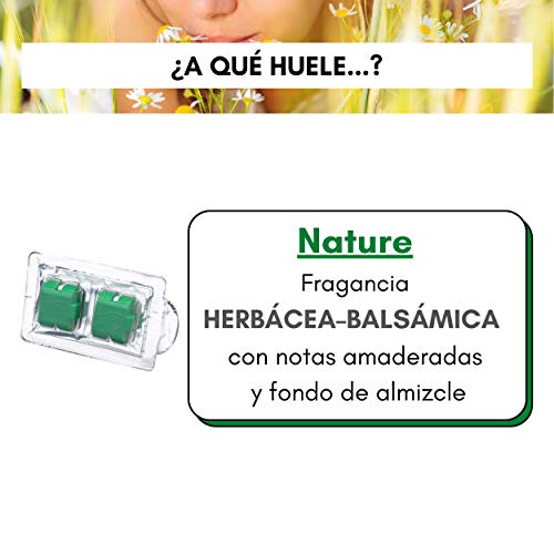 AMBICAR - Ambientador eléctrico para COCHE. Pack Inblack Nº1 (Difusor+Recambio NATURE +Bolsa Ecológica) Esencia Natural, SIN Alcohol ni Químicos. Fragancia fresca y pura + bolsita para guardar cosas