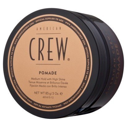 American Crew Pomade with Medium hold and High Shine for Men - 3 oz by Crew