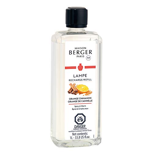 ampe Berger Aceite de fragancia – Elige tu aroma – naranja canela – 33 oz/1 litro.