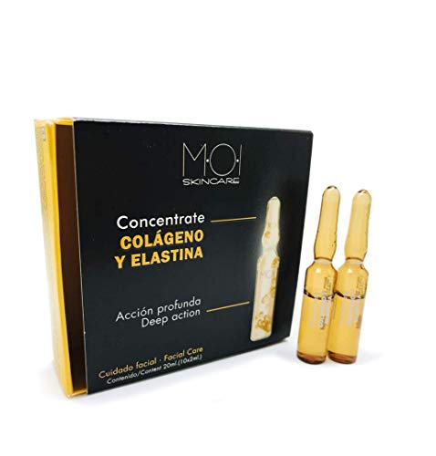 Ampollas faciales CONCENTRATE COLÁGENO Y ELASTINA 10 viales 2ml. M·O·I SkinCare