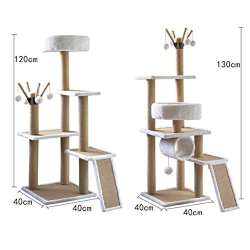 ANANAN Marco De Escalada para Gatos, Árbol para Gatos, Estante para Gatos con Nido, Una Villa, Torre Grande para Gatos, Columna para Trepar, Columpio para Gatos,B